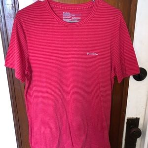 Men’s medium, Columbia stripe shirts